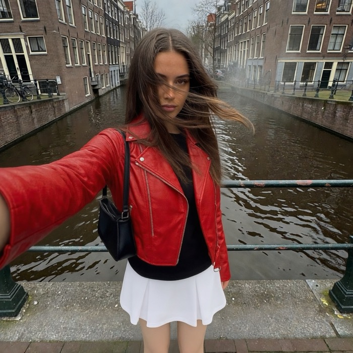 A fashion try-on image created with Prompt Video